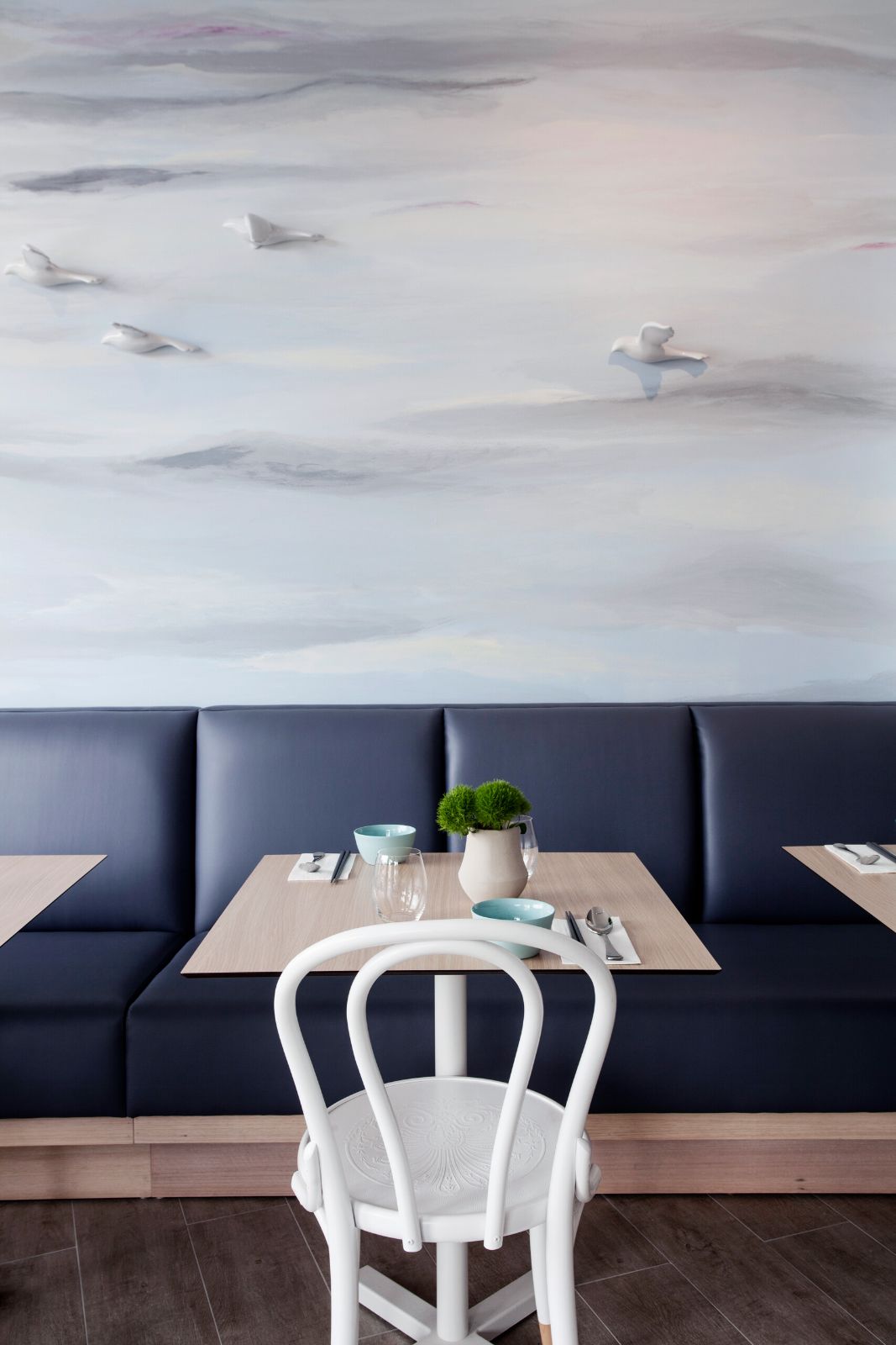 Benjamin’s Kitchen, banquette detail
