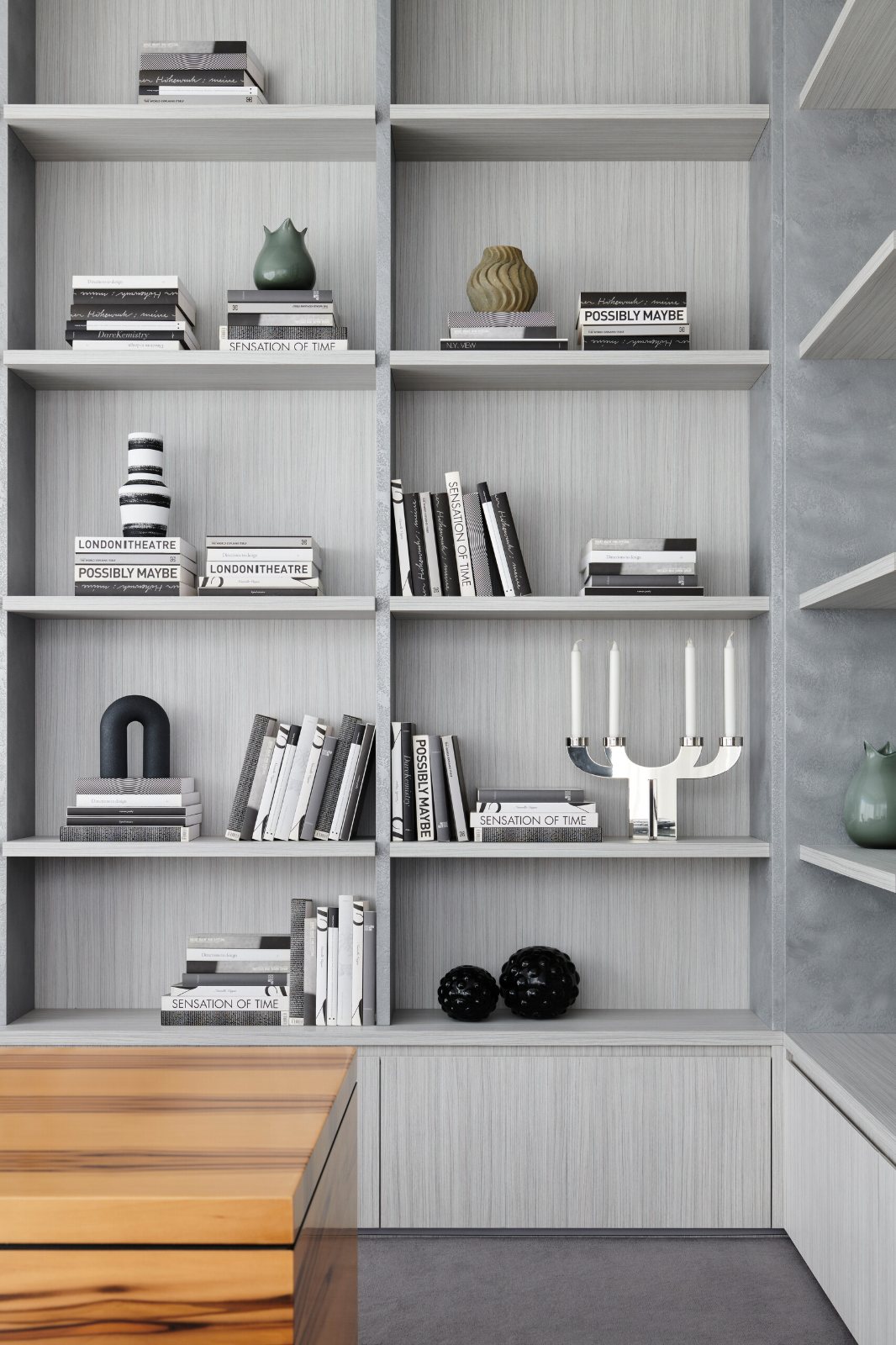 Brighton, Beach Road, shelving detail