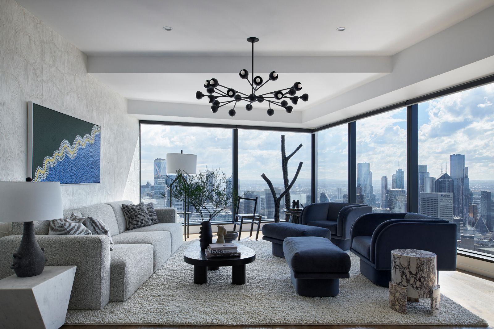 Eureka Apartment, living room, Southbank
