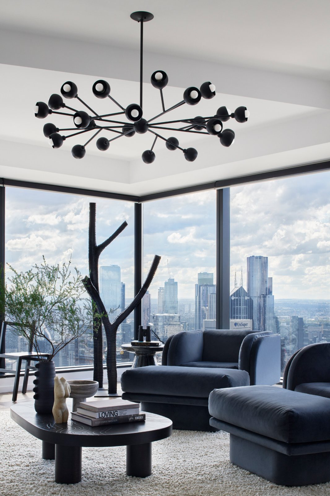 Eureka Apartment, living room, Southbank
