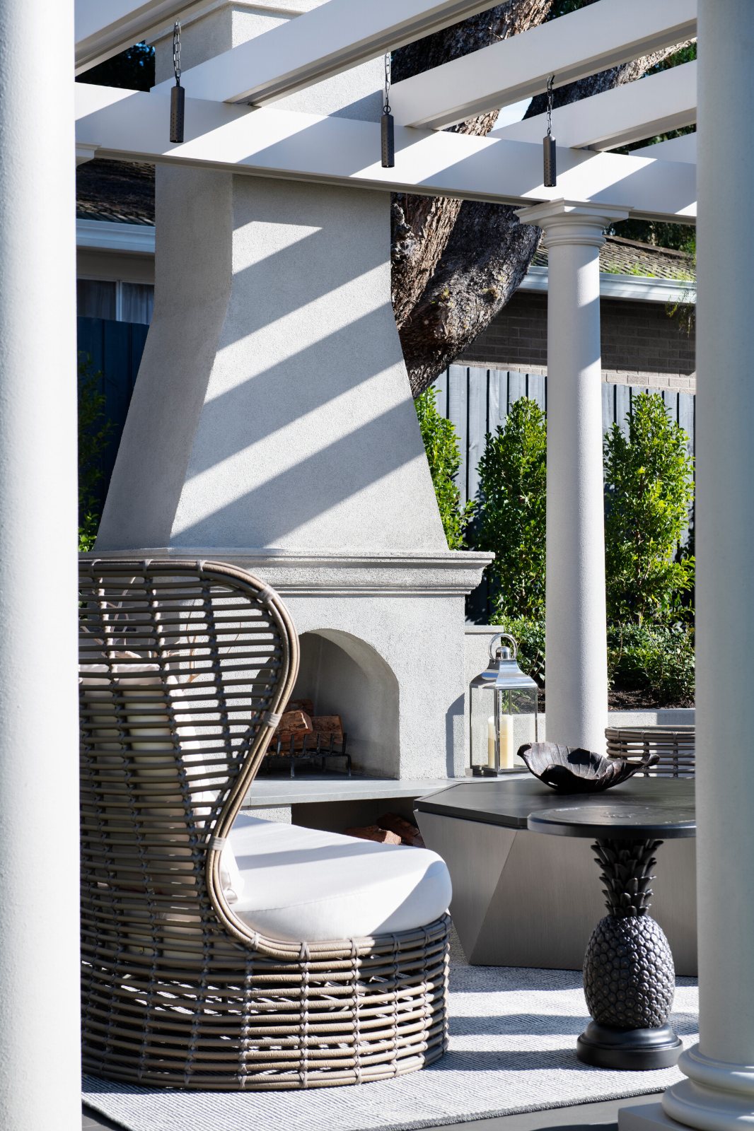 Kew, Alfred Street, outdoor fireplace