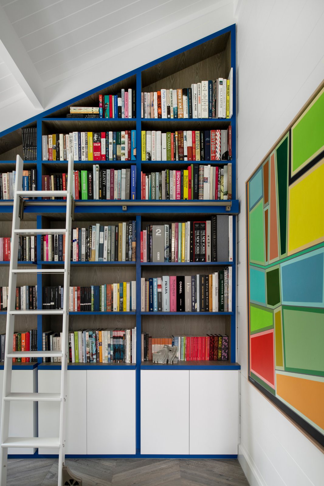 Mornington Beach House, library