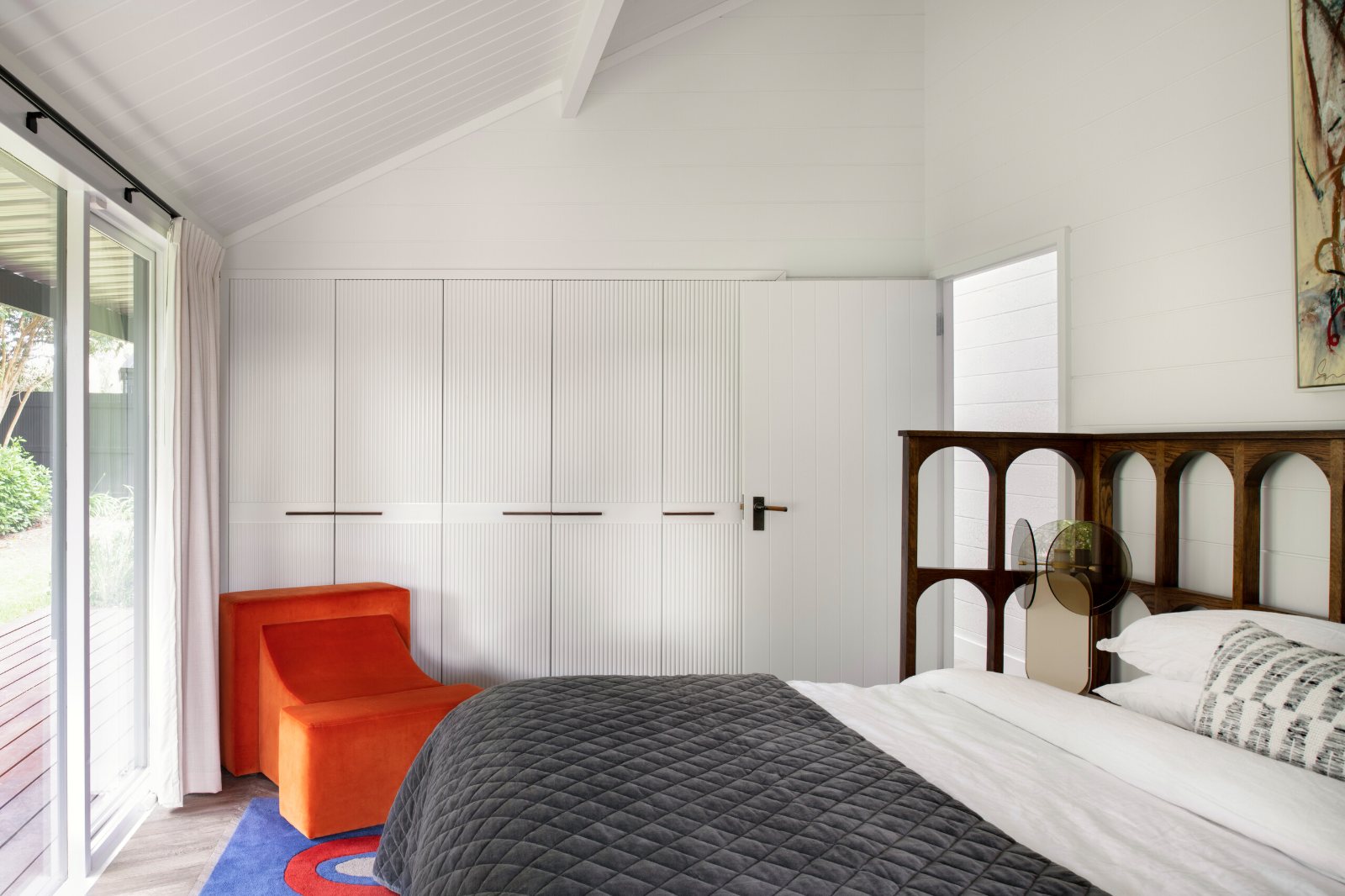 Mornington Beach House, main bedroom