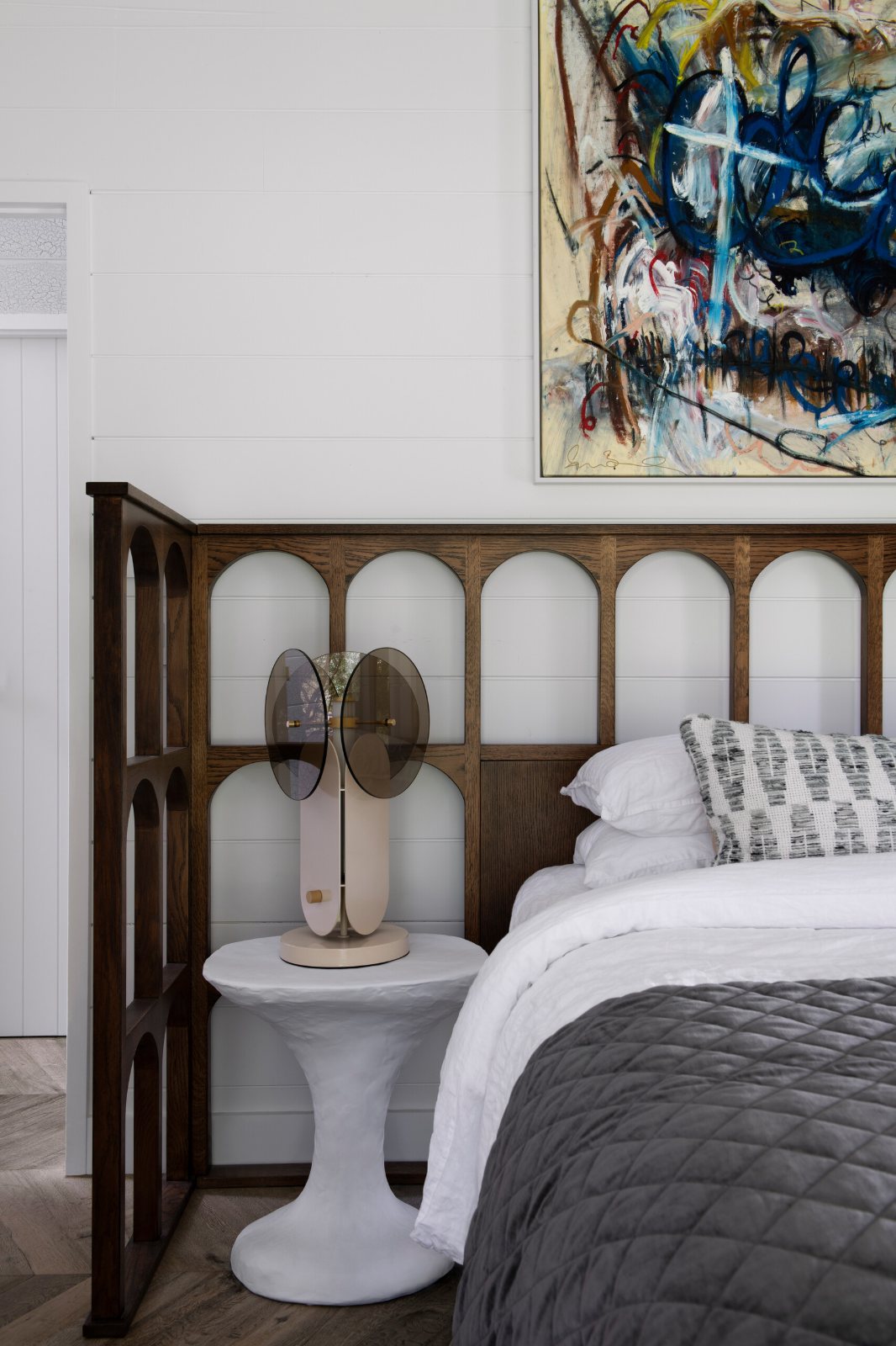 Mornington Beach House, main bedroom