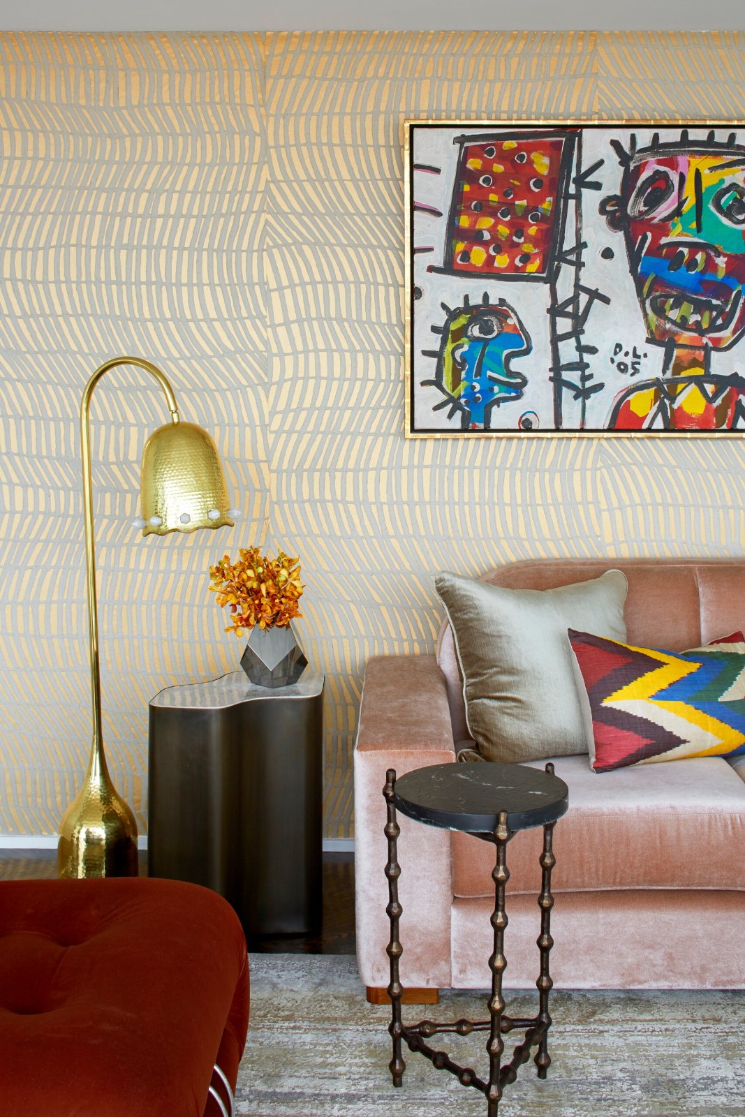 St Kilda Road Penthouse, living room detail